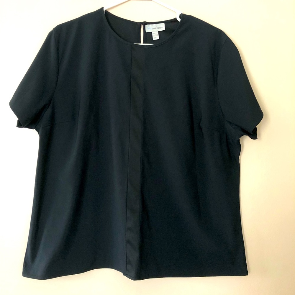 ICO Uniforms Top Blouse XL Elegance Line Front Decor Workwear Classic Career